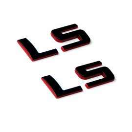 Yoaoo 2Pack OEM Ls Nameplate Emblem Badges 3D Decal Compatible with Sierra Silverado Redline