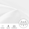 Oxford Homeware White Pillow Cases 2 Pack Brushed Microfiber –