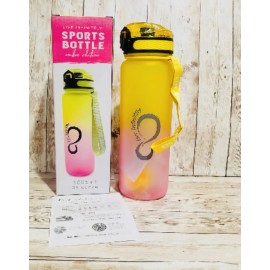 Live Infinitely Ombre Infusion Flip Lid Water Bottle 34 Oz. Fits Cupholder NEW - Mint