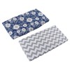 2Pcs Baby Crib Sheets Cotton Yarn Detachable Print Fitted Crib