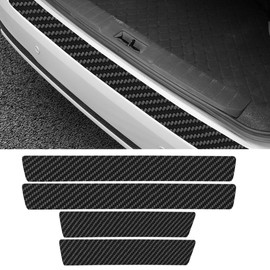 GAOLAOSY Car Door Sill Protector, Carbon Fiber Anti-Scratch Automotive Doors Edge Guards, Waterpoor Car Door Threshold Protection Auto Decoration Sticker, Universal Vehicle Interior Accessories (4PCS)
