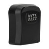 LiebeWH Outdoor Lock Box for House Keys, 4-Digit Combination, Black,