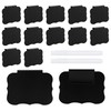 Labels for Storage Boxes,Basket Labels,Chalkboard Labels,12 Black Labels with 2