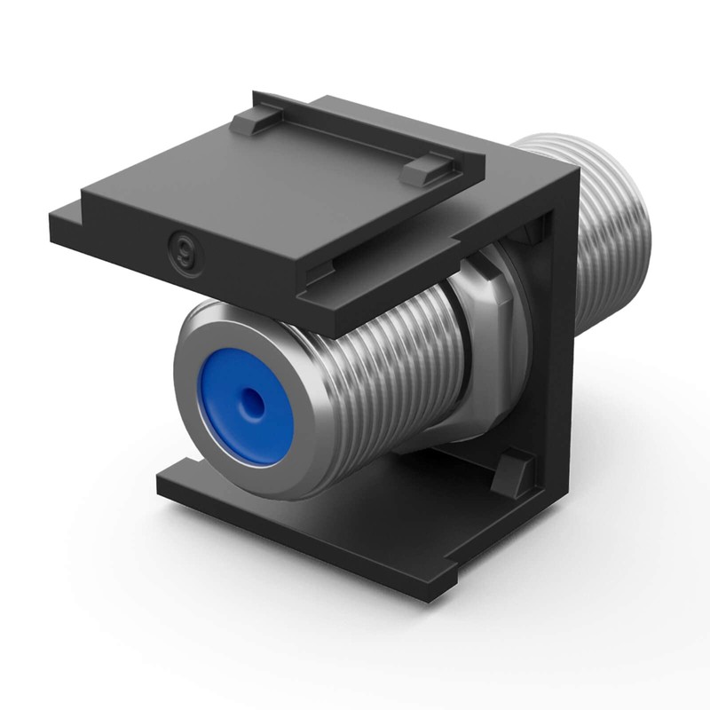 HB-DIGITAL Keystone Module with F-Connector Socket Nickel-Plated Multimedia Keystone for