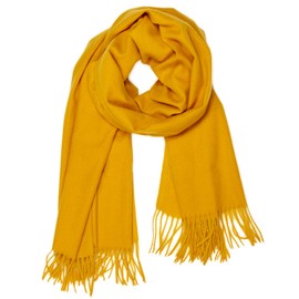 Caspar SC506 Soft Warm Unisex XL Scarf Plain, curry
