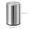 Mbillion Small Trash Can with Swing Lid 2.4 Gallons/9 Liter,