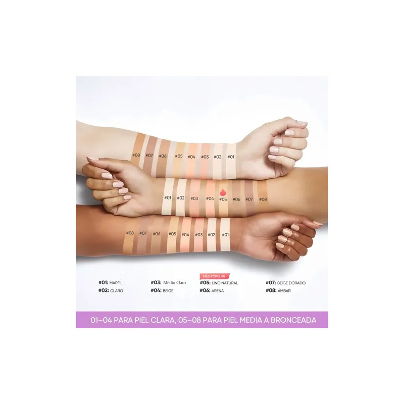 Minimeli 2pcskit Base Matte + Corrector Alta Cobertura Spf30