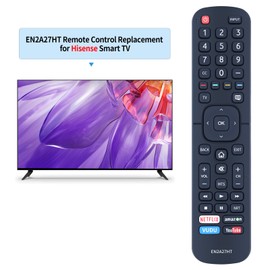 EN2A27HT Replace Remote for HISENSE Smart TV 40H5D 43H5D 32H5D 39H5D 43H6D 50H5D 55H5D 50H6D 55H6D 60DU6070 65H6D 50DU6070 55DU6070 H5 Series H6 Series 4K UHD HDR Smart TV 2017 Model