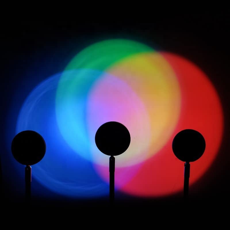 UanTii Tuya Smart Sunset Lamp Wireless Bluetooth Sunset Projector RGB