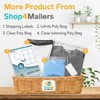 Shop4Mailers 10 x 13 Clear Plastic Poly Bags 1.5 Mil