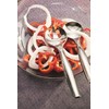 MOZAIK Metallised Plastic Salad Serving Spoon & Fork Set (2