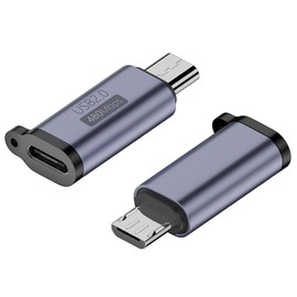 Micro USB Type C Converter, USB C to Micro USB Conversion Connector, Type C Microusb Adapter, Up to 480 Mbps, Fast Charging, Fast Data Transfer, Compatible with Micro USB Devices such as Galaxy, Nexus