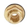 Joywayus 3/8" NPT Female x 3/4" Male Brass Bulkhead Fitting