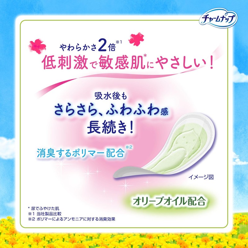 CharmNap Women's Soft Skin 3 cc Panty Liner, 6.9 inches