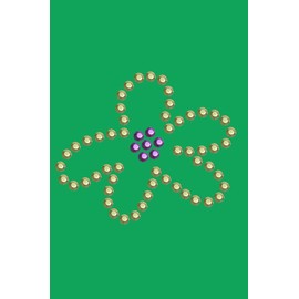 Dog in the Closet, Lime & Purple Flower - Rhinestone Dog Bandana - Choice of Color