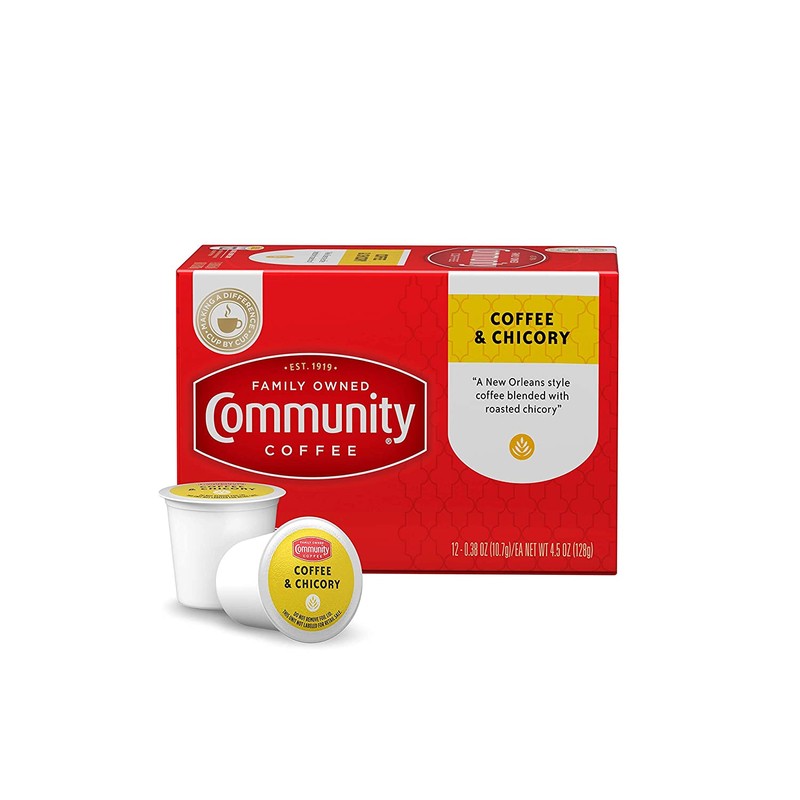 Community Coffee Coffee & Chicory Medium Dark Roast Single Serve