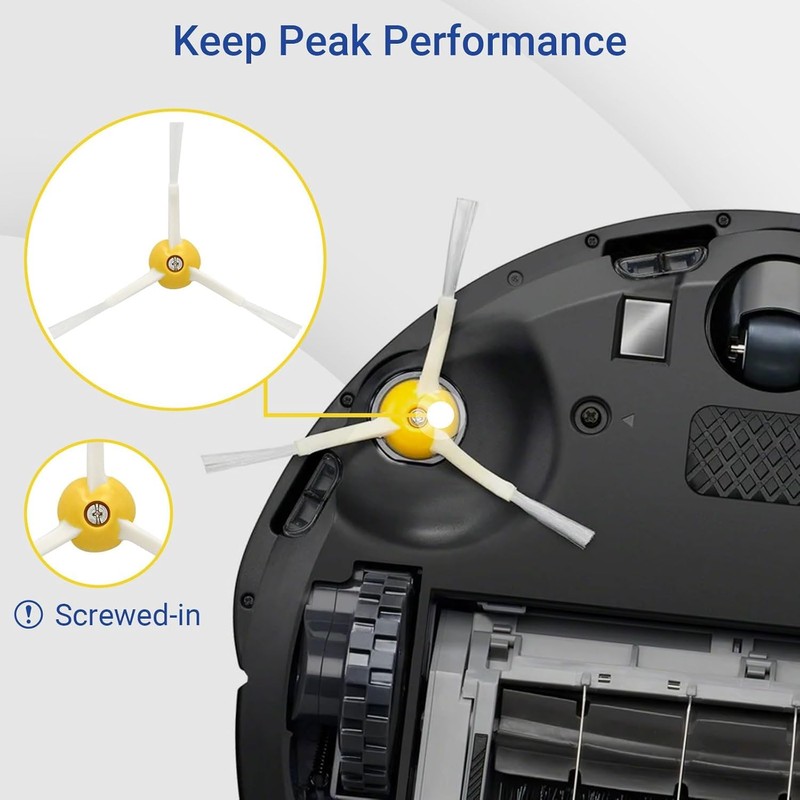 3 Pack Side Brushes for iRobot Roomba 500/600/700 Series, Replacement