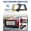 FBJTDQ Carbon Fiber License Plate Frame- Stainless Steel Car Tag
