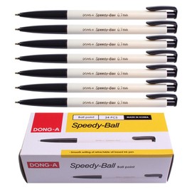 Dong-a P&t Speedy Ball Point Pen Dozen Box (Black) by Dong-A Speedy