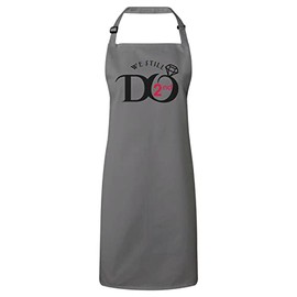 Fabulous Premium Kitchen Apron We Still Do 2nd Wedding Anniversary Celebration Gift Ideas Couple Marriage, gray