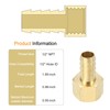sourcing map 2pcs Brass Barbed Fitting 1/2" NPT Female to
