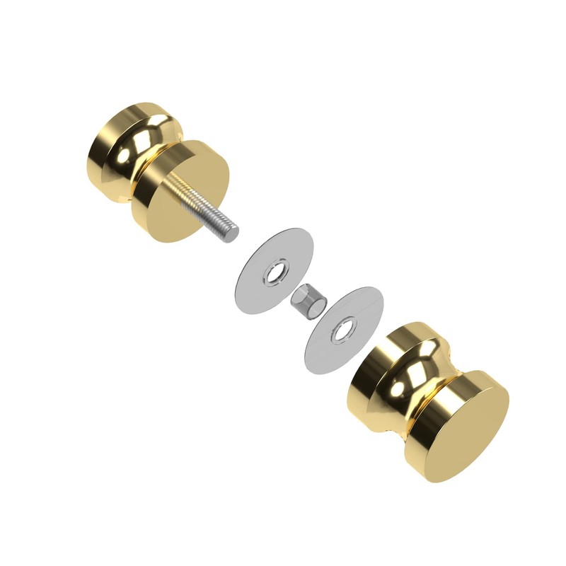 CKB Shower Glass Door Knob, Double Sided Pull Handle for