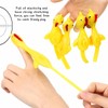 3 Pieces Slingshot Chicken Stretchy Flying Chickens Flick Toy Rubber
