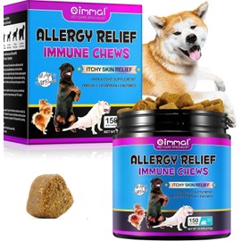 IMMAL Dog Allergy Relief Chews, Itch Relief for Dogs, Allergy Relief Dog Treats w/Omeg