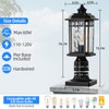DASTOR 2 Pack Dusk to Dawn Outdoor Post Lights, Outdoor