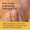 Acure Brightening Cleansing Gel - Vegan Face Scrub, Gentle Facial
