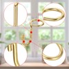 Sumnacon Hanger Connecting Hooks, Stainless Steel Joint Hooks, Wardrobe Storage,