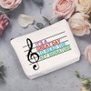 CENWA Music Teacher Cosmetic Bag Music Instructor Gift Music Lover
