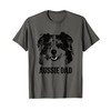 Aussie Dad - Australian Shepherd Dog Dad T-Shirt for Men