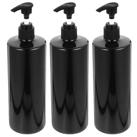 Minkissy Shampoo Conditioner Dispenser Set 3pcs Push Pump Lotion Bottles Hand Wash Dispenser Foaming Soap Refill Shower Pump
