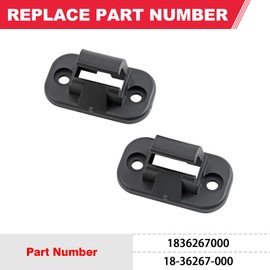 Fitede Sun Visor Clip (2Pcs) Fits for Freightliner - 2009-2020 Cascadia, 2008-2022 M2 106 M2-106 Replaces#18-36267-000 Sun Visor Retainer