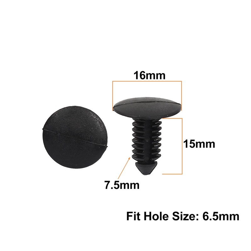 20pcs 8mm x 6mm Hole Plastic Car Fender Fir Tree