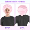 Prasacco 2 Pieces Kids Toddler Bonnets, Baby Bonnet Toddler Silk