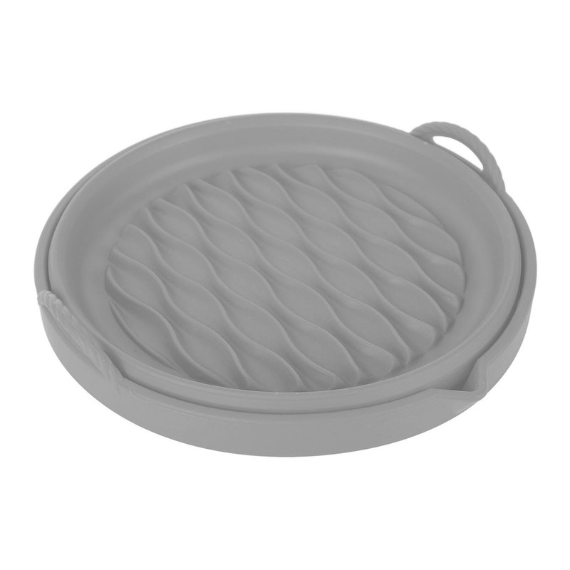 Fryer Silicone Liner Foldable Round Wavy Stripe Heat Resistant Reusable