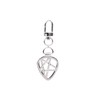 PICKRING Star Shaped Guitar Pick Holder Keychain for Guitarists (Silver)