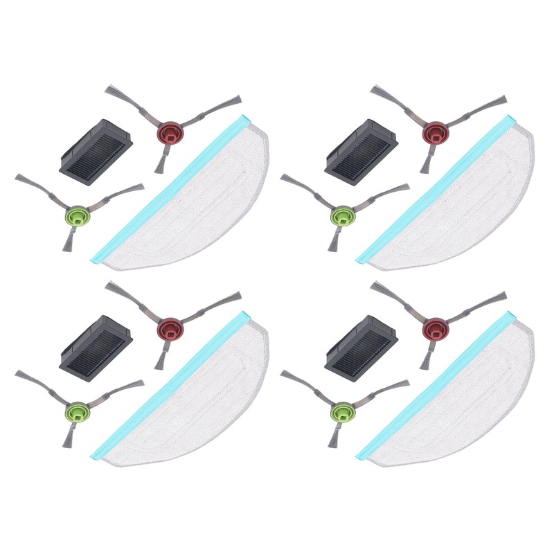 Vacuum Cleaner Side Brush Filter Mop Cloth Set for Yeedi