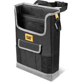 Car Seat Organizer for Cars, Trucks & SUVs – Portable Car Organizer with Adjustable Straps, For Front or Rear Seats – Bundle Set - Compact Car Storage Caddy for Driving & On-The-Go – Black Oxford