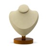 Oirlv Solid Wooden Necklace Display Bust Premium Necklace Display Stand