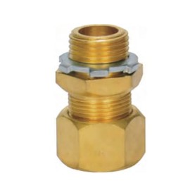 Kenny Clamp Brass Ground Wire Connector Used for Connecting Grouding Cable to Electrical Panel or Enclosure (#6 AWG Wire Size)