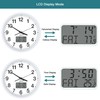 Wall Clock, 12 Inch Analog Clock with LED Digital Clock/LCD