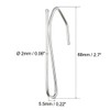 uxcell Curtain Hooks Pin-On Drapery Hook Zinc Plating Long Shanks