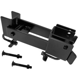 Black Chain Link Commercial Strong Arm Double Gate Latch - Latches Two Gates Together Without The Need of a Drop Rod - Chain Link Double Gate Latch for 1-5/8" Thru 2" Gate Frames