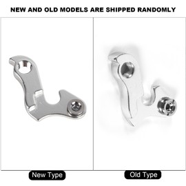 CYTGOUPER 5.7x4.3cm Derailleur Hanger,Aluminium Alloy Rear Derailleur Hook,Silver Derailleur Hanger Alignment Tool for Most Types of Mountain Road Racing Bikes Frame Protection(7#)