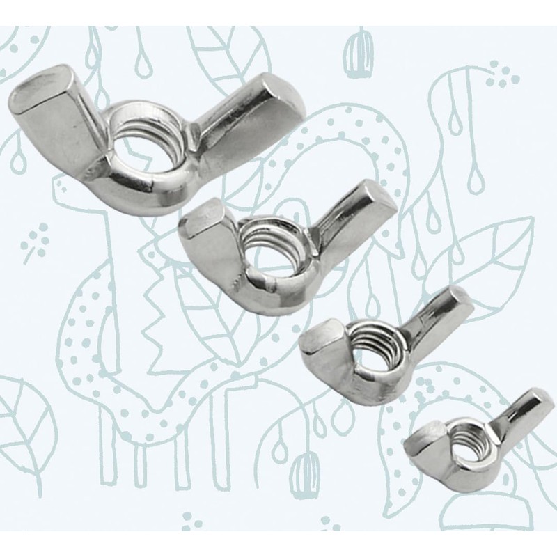 M6 Wing Nuts Marine Grade in A4 Stainless Steel 316