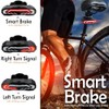 Wireless Bicycle Anti Thief Alarm Rear Tail Light With Turn