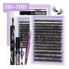 Extensiones De Pestañas Kit 3d Gruesas Individuales B&q
